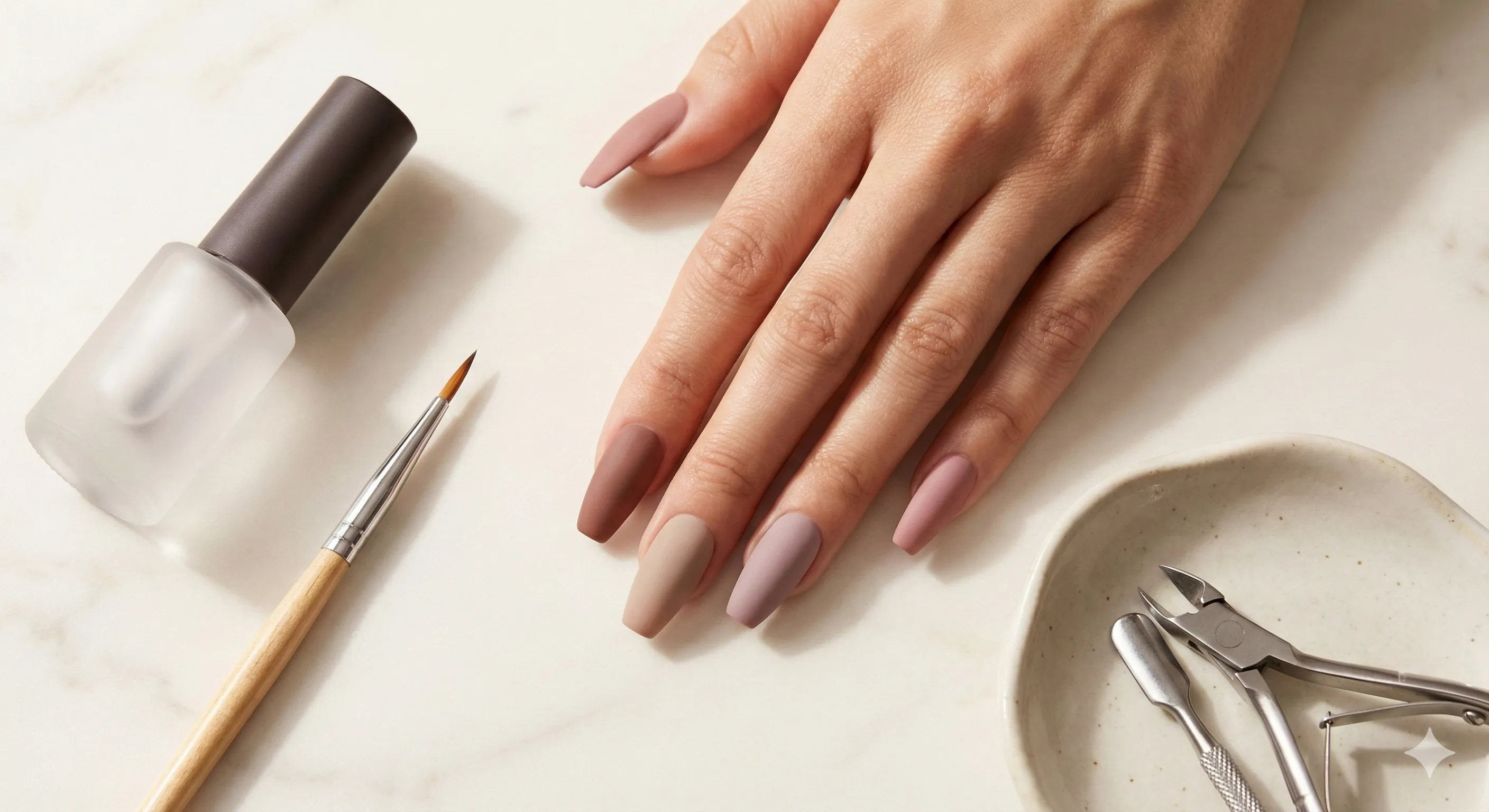 Матовое покрытие на длинные ногти: секреты чистого нанесения и защиты от загрязнений